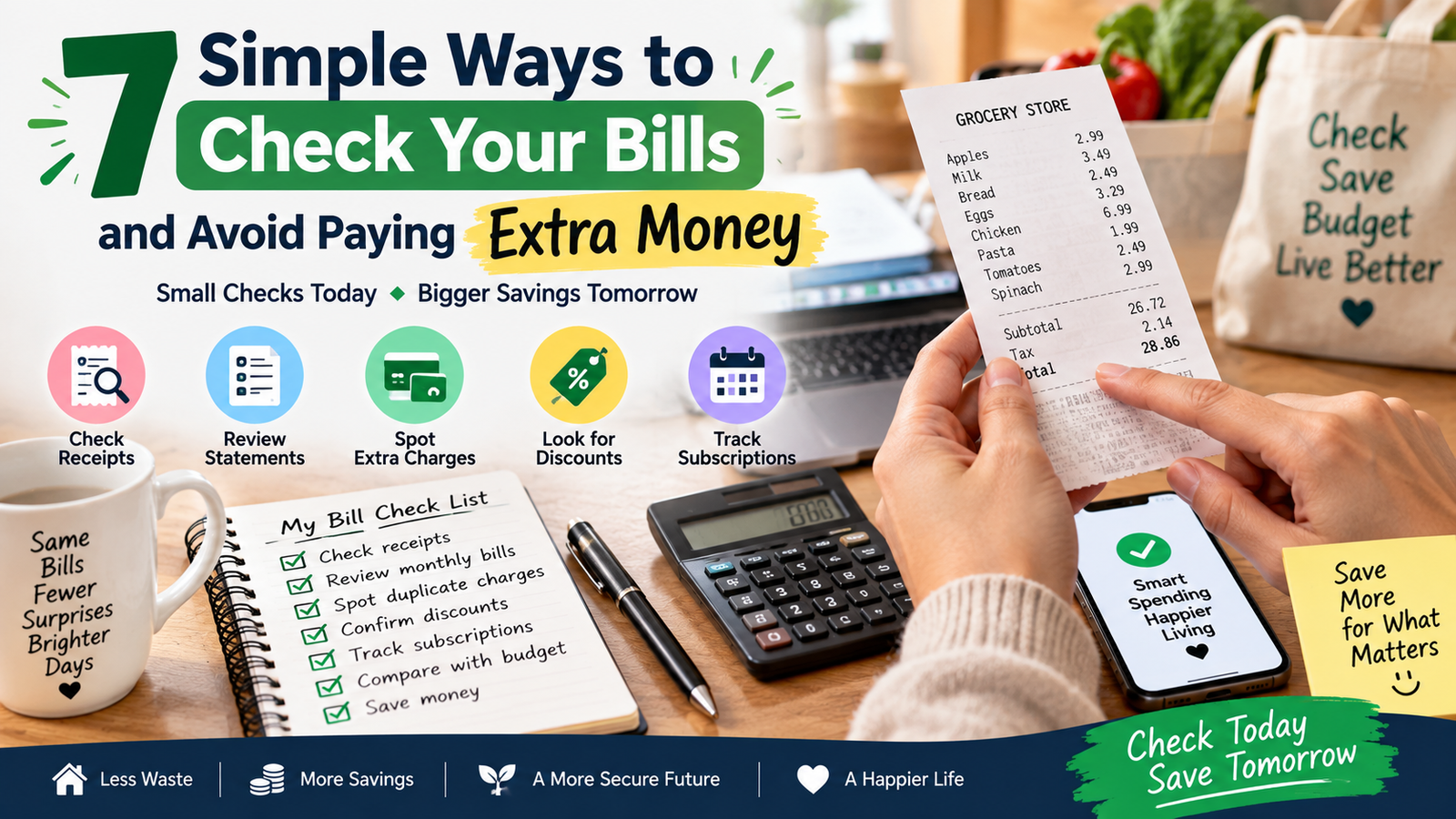 7 simple ways to check your bills and avoid paying extra money