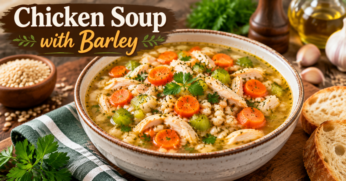 The Ultimate Comforting Chicken Soup with Barley