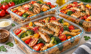 High Protein Pasta Meal Prep next