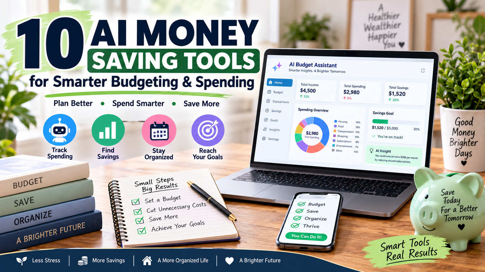 AI money saving tools for tracking monthly spending