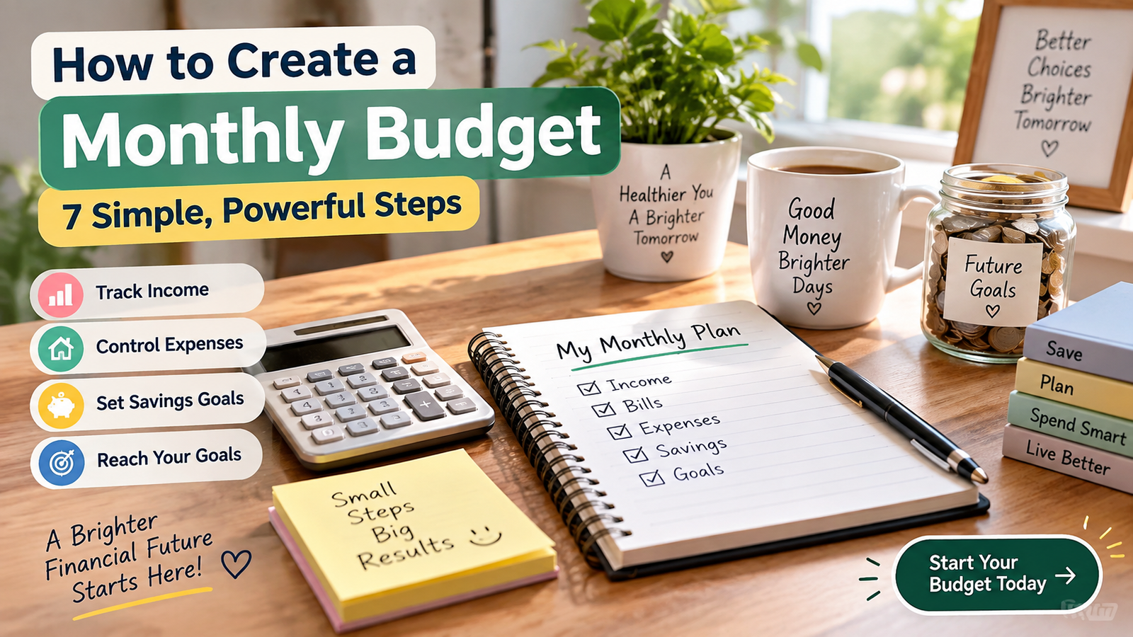 How to create a monthly budget for beginners