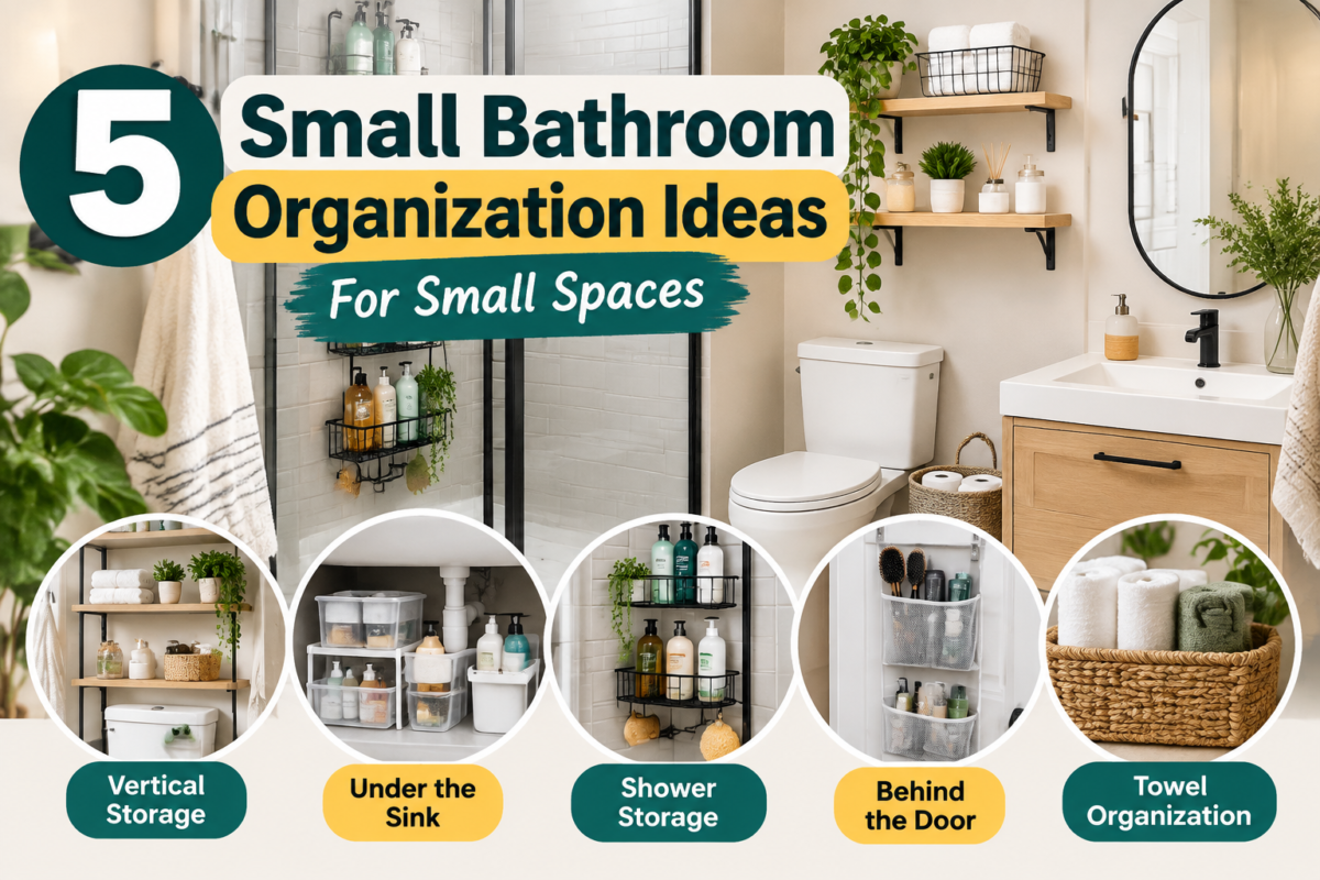 Small bathroom organization ideas for small spaces with smart storage solutions